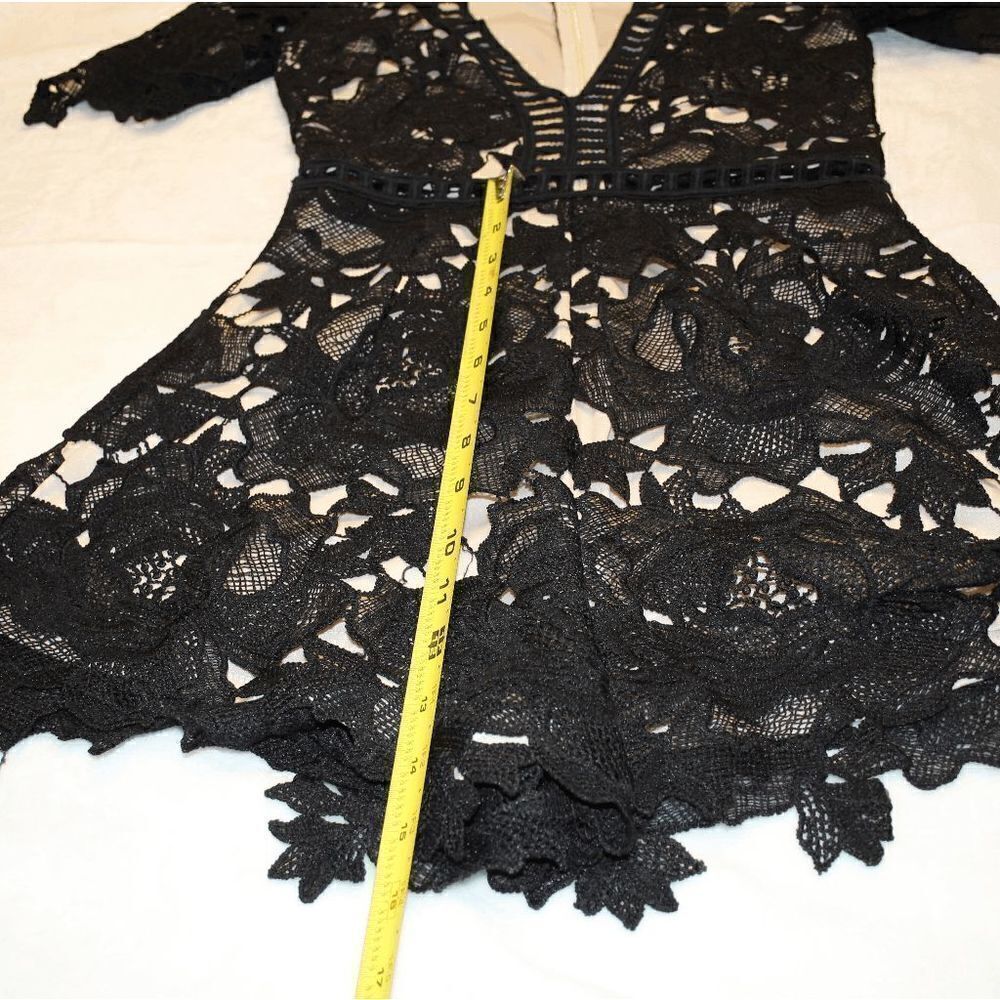 Misguided Black Lace Romper  - Picture 8 of 11